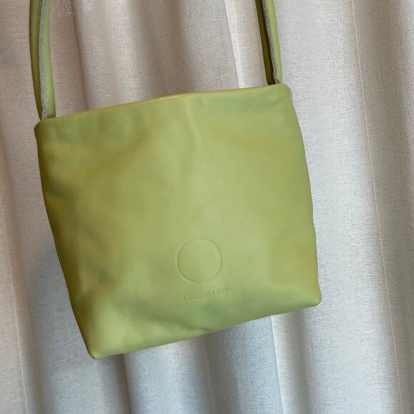 Georgia Jay | Baby Ombra Avocado Green Leather Mini Bucket Bag - Picture 4 of 10